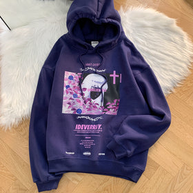 Jojo Has Been Waiting For The National Tide High Street Rose Girl Hooded Sweater